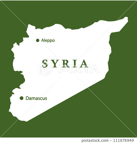 Syria country map icon 111876949