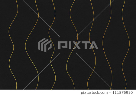 Japanese paper with golden wave pattern_luxurious Japanese style background 111876950