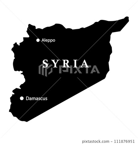 Syria country map icon 111876951