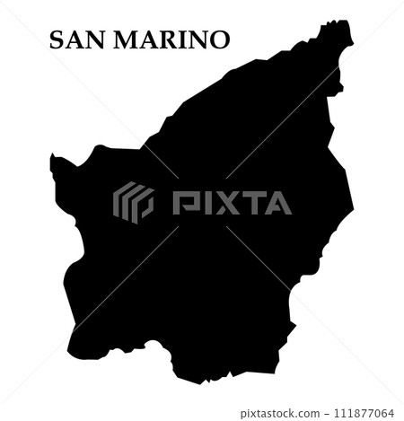 San Marino map logo 111877064