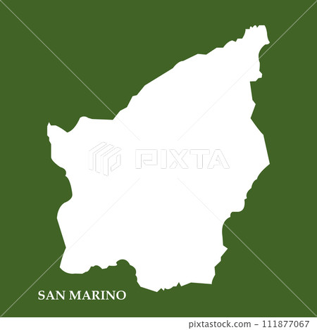 San Marino map logo 111877067