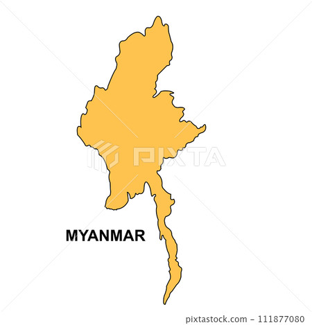 Myanmar country map Myanmar country map 111877080