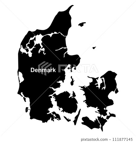 Map of denmark ikon Map of denmark ikon 111877145