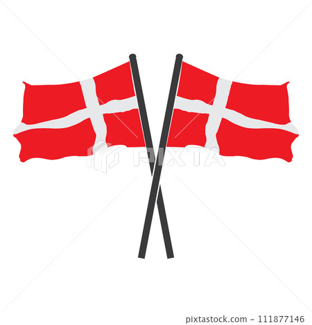 Danish flag icon 111877146