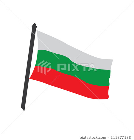 Bulgarian flag icon 111877188