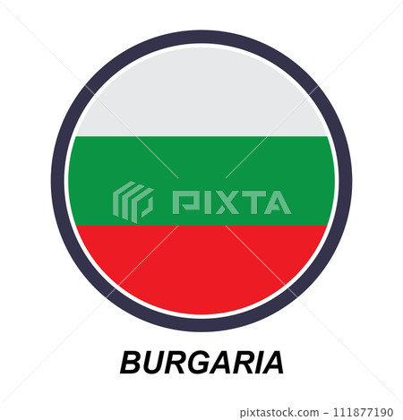 Bulgarian flag icon 111877190