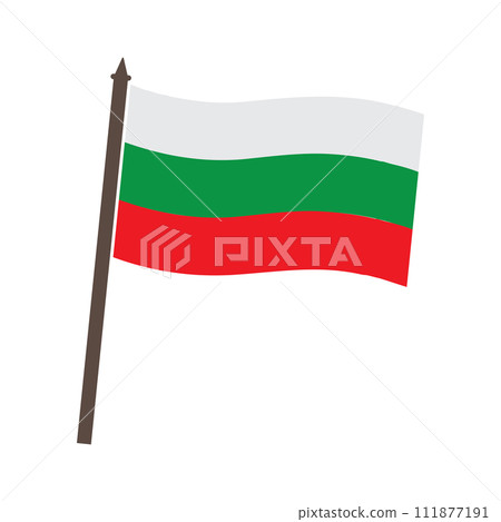 Bulgarian flag icon 111877191