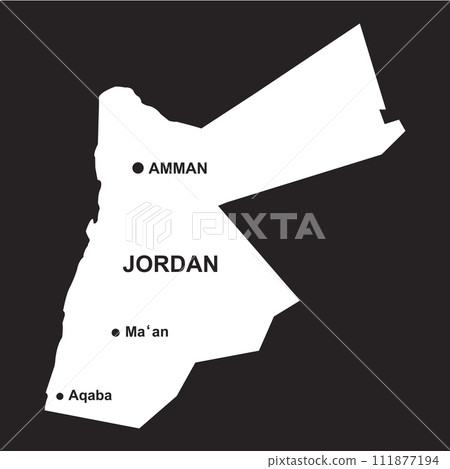 Jordan map icon Jordan map icon 111877194