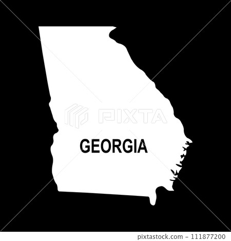 Georgia map icon Georgia map icon 111877200