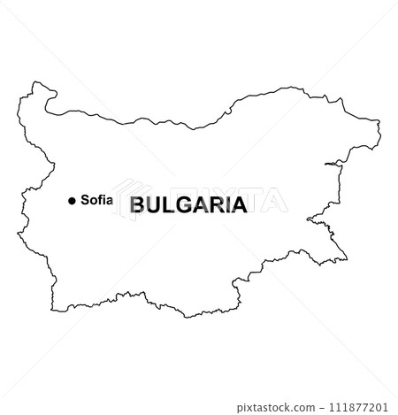 Bulgaria map icon 111877201
