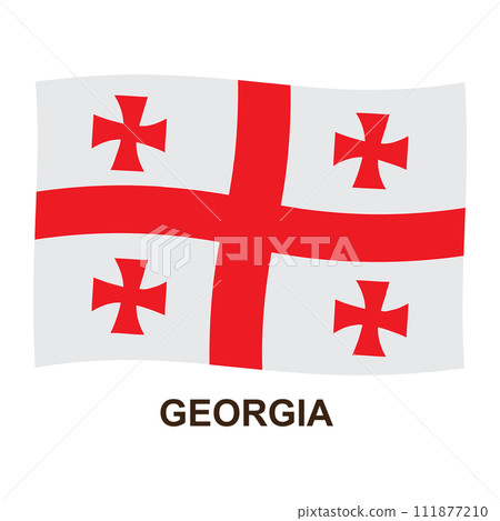 Georgia flag logo Georgia flag logo 111877210