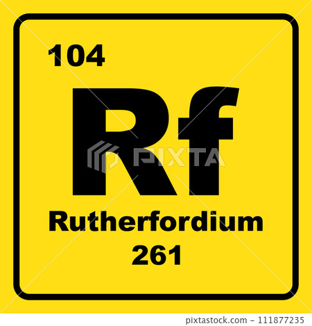 Rutherfordium chemistry icon 111877235