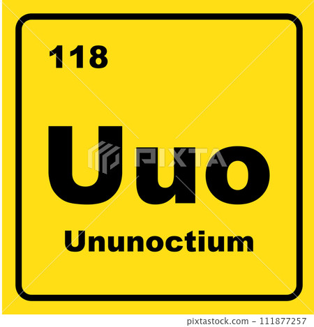 Ununoctium chemistry icon 111877257