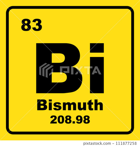 Bismuth chemistry icon 111877258