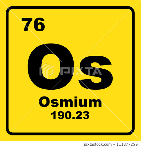 Osmium chemistry icon 111877259