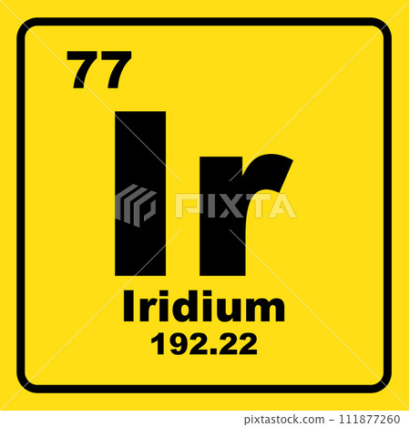 Iridium chemistry icon 111877260