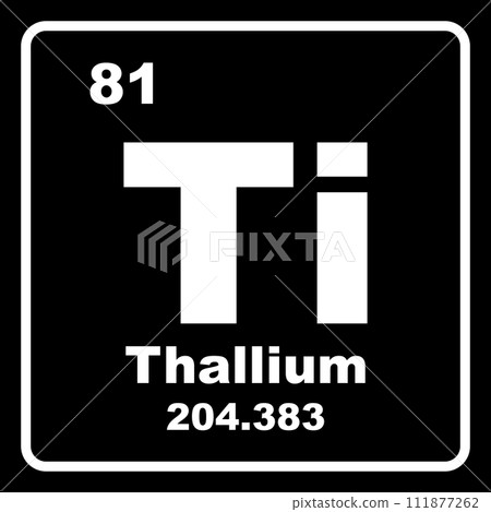 Thallium chemistry icon 111877262