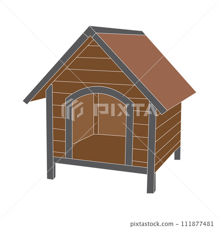 Dog house icon 111877481