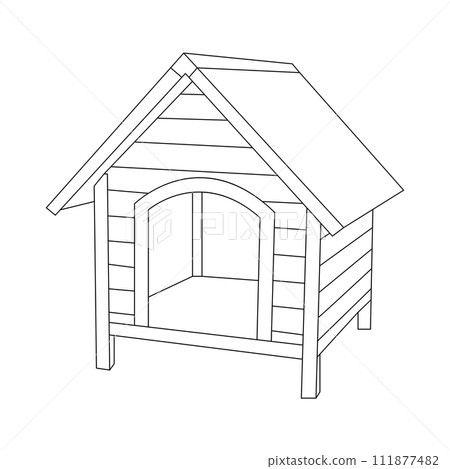 Dog house icon 111877482