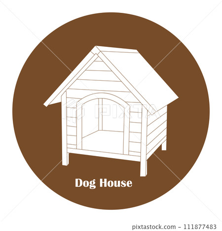 Dog house icon Dog house icon 111877483