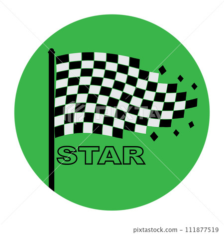 Race flag icon Race flag icon 111877519