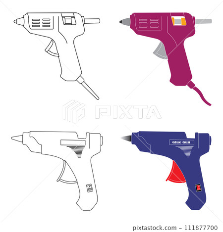 Glue gun icon Glue gun icon 111877700