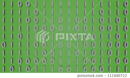 Electronic information image of binary number system 111880722