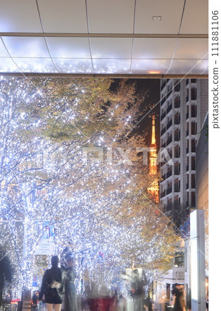 Keyakizaka和東京鐵塔的照明 Keyakizaka和東京鐵塔的照明 111881106