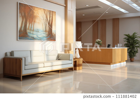 Modern reception room interior Modern reception room interior 111881402