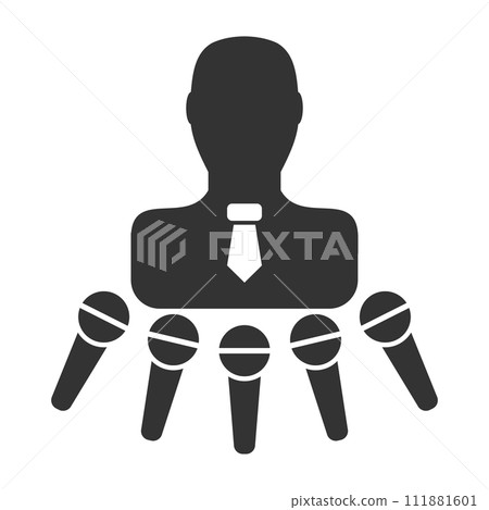 Interview icon flat Interview icon flat 111881601