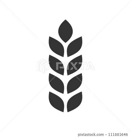 Agriculture icon flat 111881646