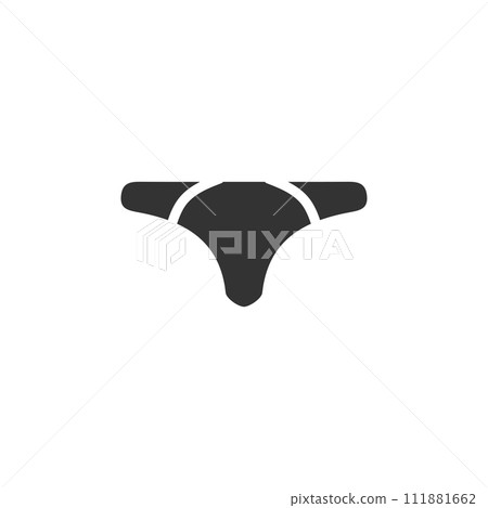 Male underpants icon flat 111881662