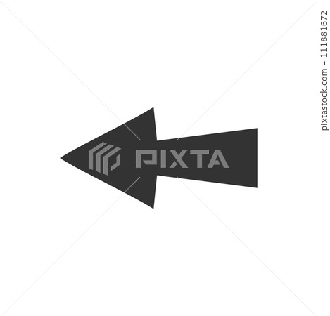 Arrow icon flat 111881672