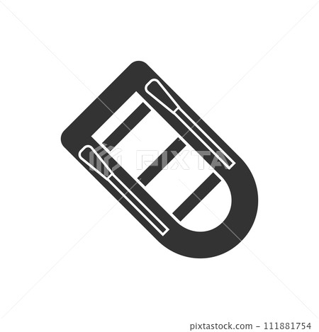 Rowing boat icon flat Rowing boat icon flat 111881754