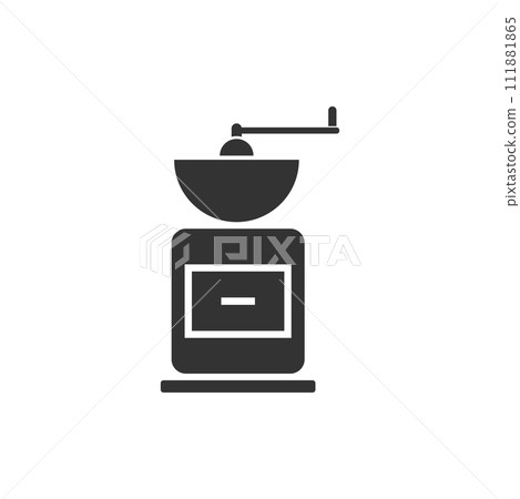 Coffee grinder icon flat 111881865