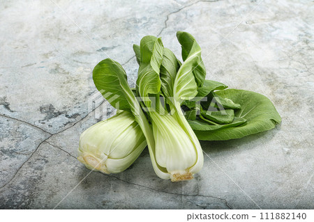 Asian cuisine fresh raw salad Pak Choi 111882140
