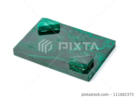 macro.malachite boxes on white background macro.malachite boxes on white background 111882373