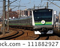 帶有橫濱線115週年車頭標記的E233系列 111882927