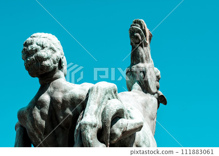 Detail of a sculpture in front of Belgrade Assembly Detail of a sculpture in front of Belgrade Assembly 111883061