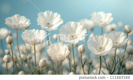 風景與盛開的白花 AI 生成影像 風景與盛開的白花 AI 生成影像 111883589