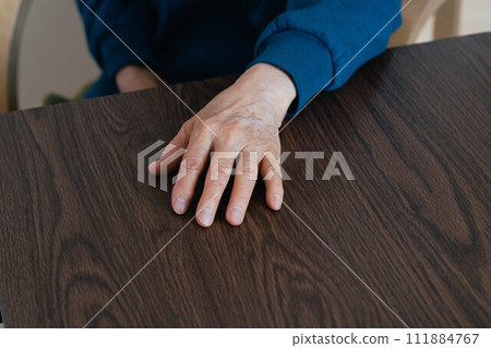 Senior woman hands Senior woman hands 111884767