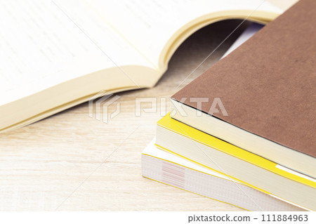Book placed on the desk Book placed on the desk 111884963