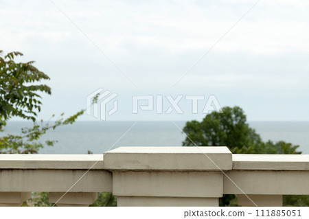 A picnic for two, in the summer, with a view of the sea. A picnic for two, in the summer, with a view of the sea. 111885051