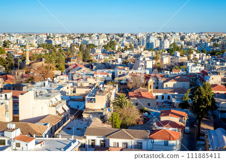 High Angle View Of Nicosia cityscape. Cyprus 111885411