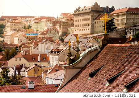 Rooftop view over Prague from the St. Nicholas Church Rooftop view over Prague from the St. Nicholas Church 111885521