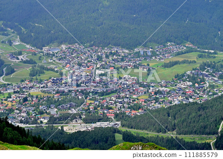 Seefeld townscape from Seefeld Jochbahn 111885579