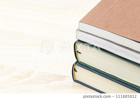 Book placed on the desk Book placed on the desk 111885812