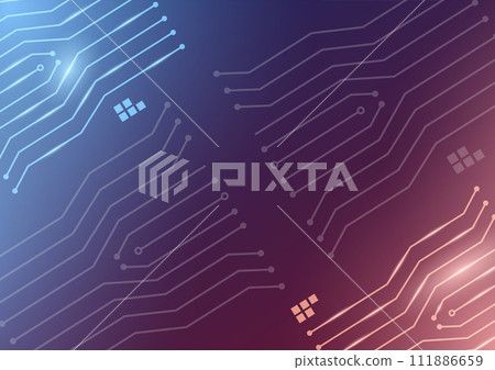 Abstract microchip background with light effects Abstract microchip background with light effects 111886659
