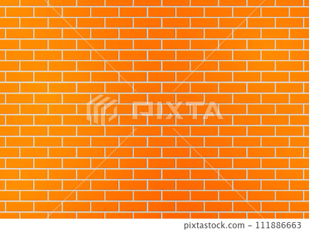 Vector drawing. Brick wall background 111886663