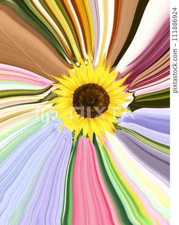Colorful background sunflower Colorful background sunflower 111886924